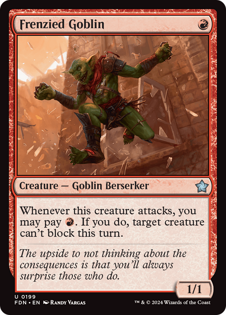 Frenzied Goblin [Foundations] MTG Single Magic: The Gathering | Red Claw Gaming