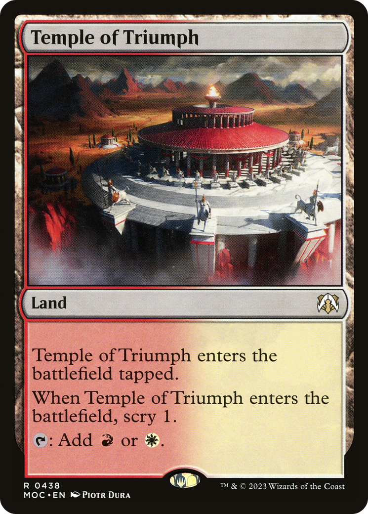 Temple of Triumph [March of the Machine Commander] MTG Single Magic: The Gathering | Red Claw Gaming