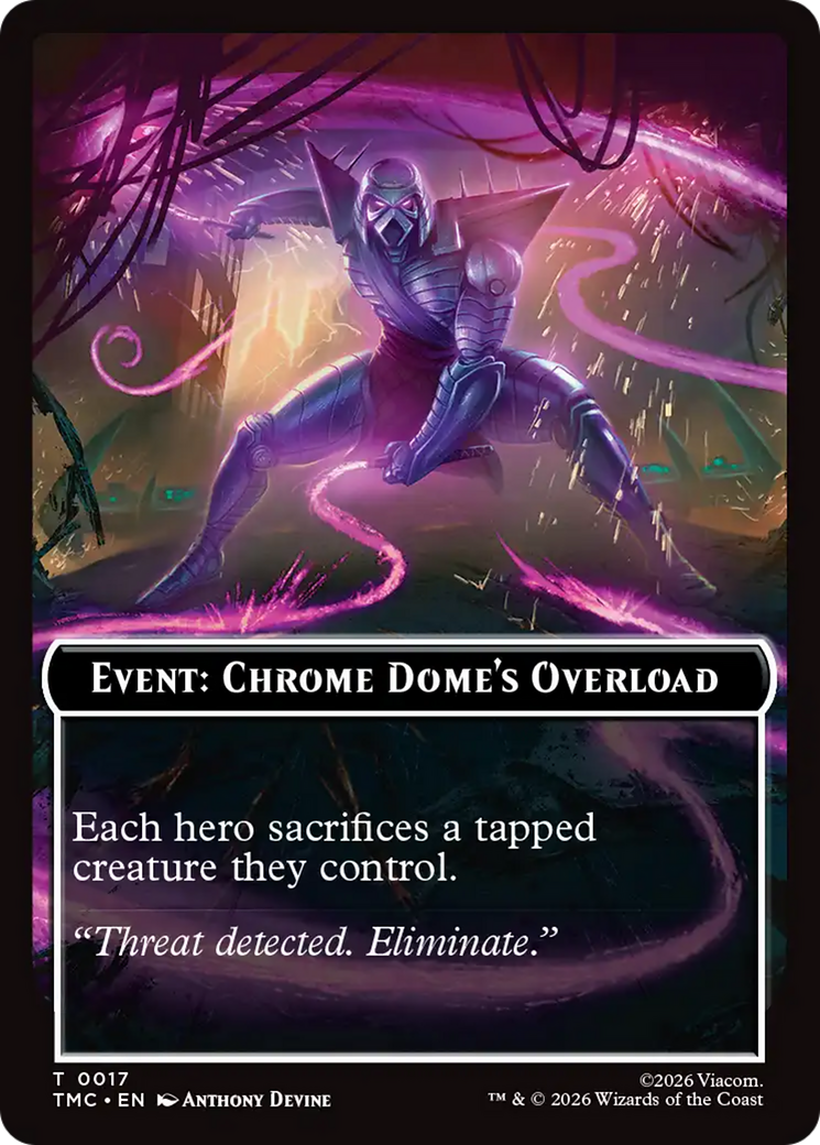 Event: Chrome Dome's Overload [Teenage Mutant Ninja Turtles Commander Tokens] MTG Single Magic: The Gathering | Red Claw Gaming