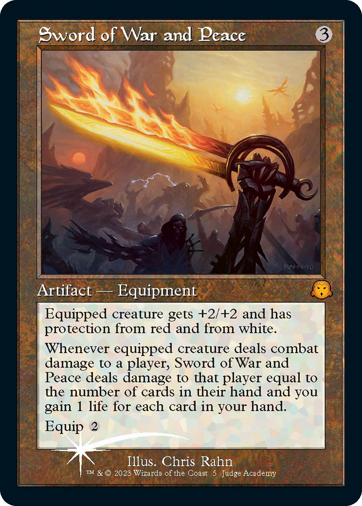 Sword of War and Peace (Retro) [Judge Gift Cards 2023] MTG Single Magic: The Gathering | Red Claw Gaming