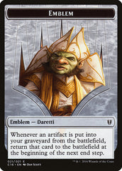Daretti, Scrap Savant Emblem // Thopter Double-Sided Token [Commander 2016 Tokens] MTG Single Magic: The Gathering | Red Claw Gaming