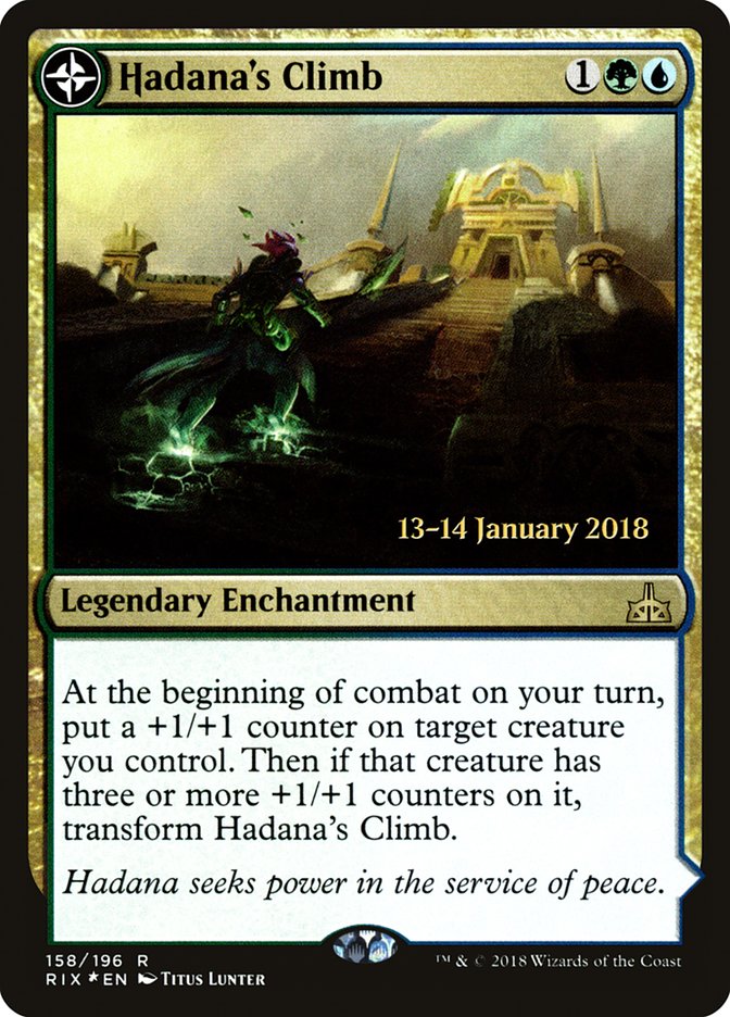 Hadana's Climb // Winged Temple of Orazca [Rivals of Ixalan Prerelease Promos] MTG Single Magic: The Gathering | Red Claw Gaming