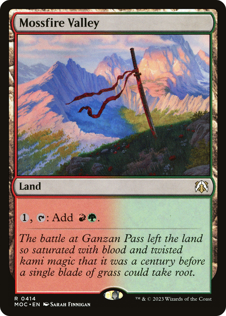 Mossfire Valley [March of the Machine Commander] MTG Single Magic: The Gathering | Red Claw Gaming