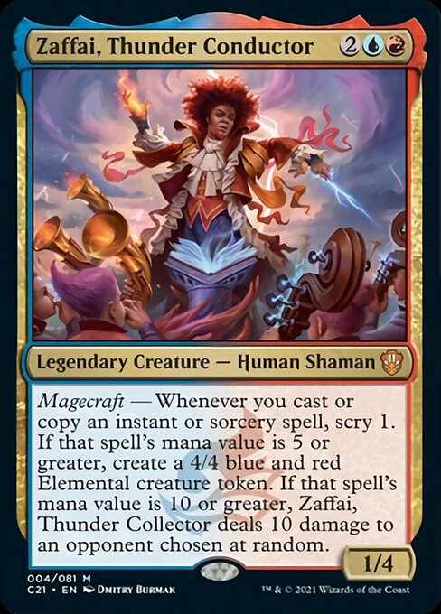 Zaffai, Thunder Conductor [Commander 2021] MTG Single Magic: The Gathering | Red Claw Gaming