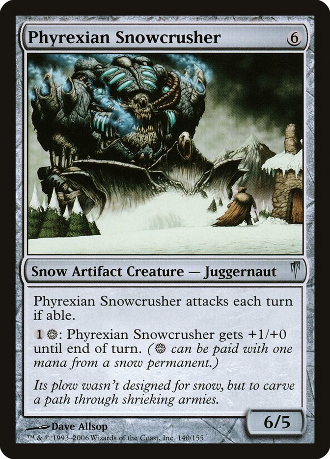 Phyrexian Snowcrusher [Coldsnap] MTG Single Magic: The Gathering | Red Claw Gaming