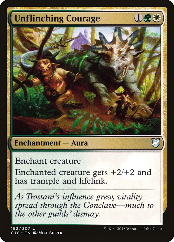 Unflinching Courage [Commander 2018] MTG Single Magic: The Gathering | Red Claw Gaming