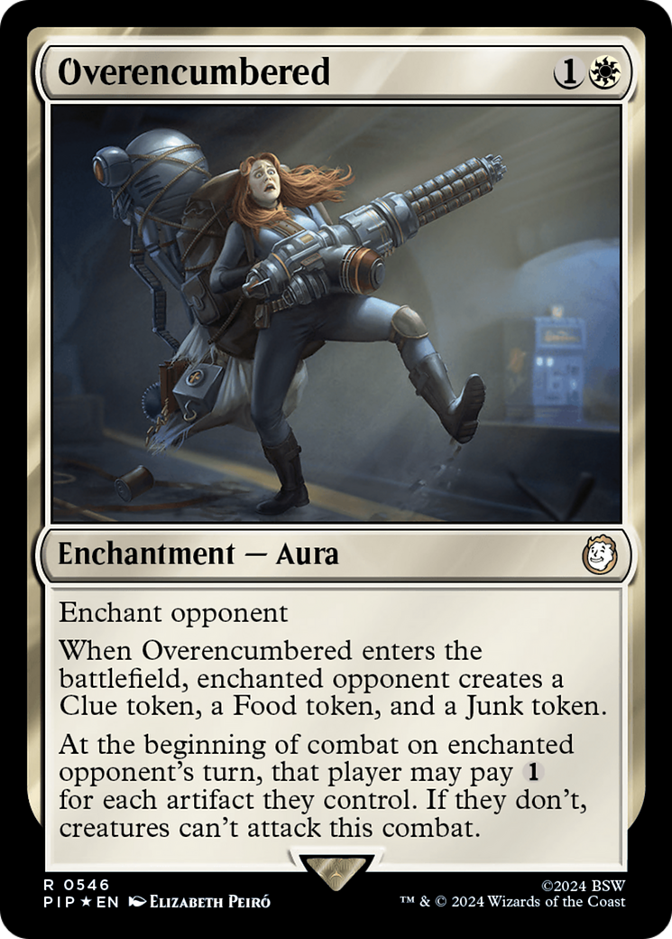Overencumbered (Surge Foil) [Fallout] MTG Single Magic: The Gathering    | Red Claw Gaming