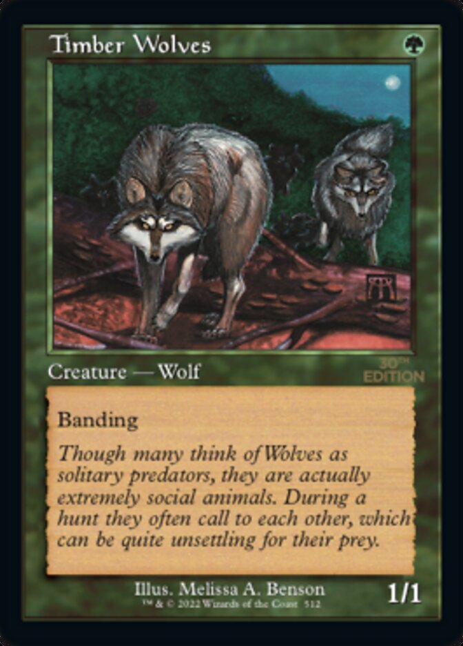 Timber Wolves (Retro) [30th Anniversary Edition] MTG Single Magic: The Gathering | Red Claw Gaming