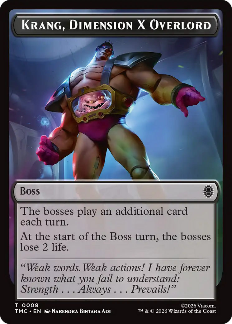 Krang, Dimension X Overlord [Teenage Mutant Ninja Turtles Commander Tokens] MTG Single Magic: The Gathering | Red Claw Gaming