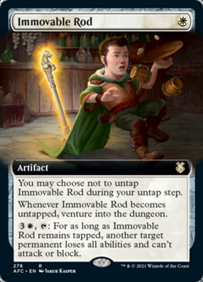 Immovable Rod (Extended Art) [Dungeons & Dragons: Adventures in the Forgotten Realms Commander] MTG Single Magic: The Gathering | Red Claw Gaming