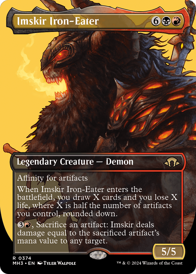 Imskir Iron-Eater (Borderless) [Modern Horizons 3] MTG Single Magic: The Gathering    | Red Claw Gaming