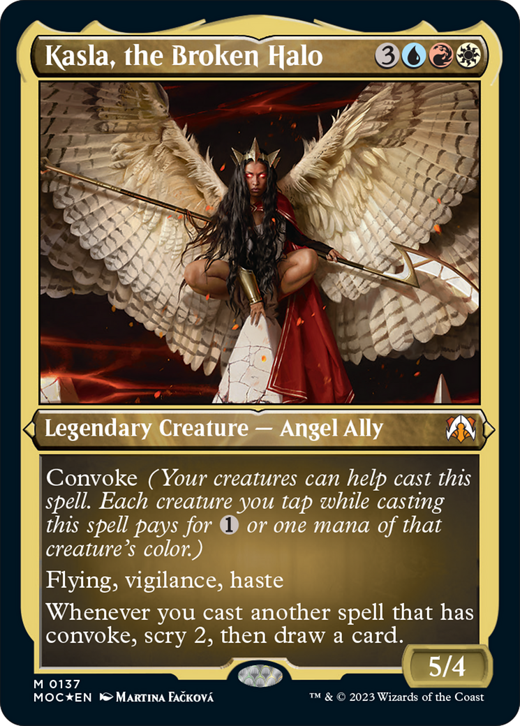 Kasla, the Broken Halo (Display Commander) [March of the Machine Commander] MTG Single Magic: The Gathering    | Red Claw Gaming
