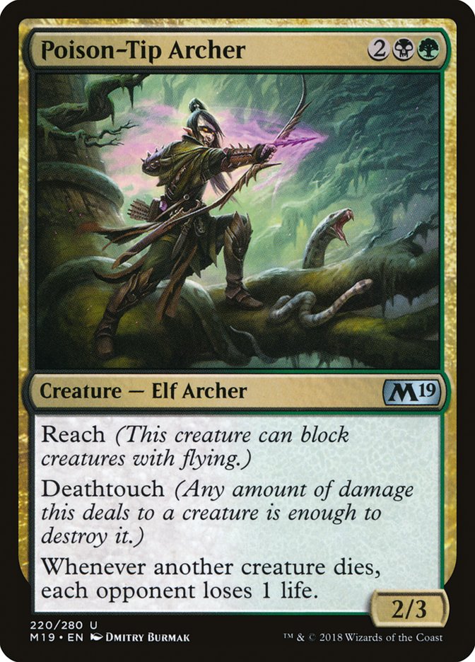 Poison-Tip Archer [Core Set 2019] MTG Single Magic: The Gathering | Red Claw Gaming