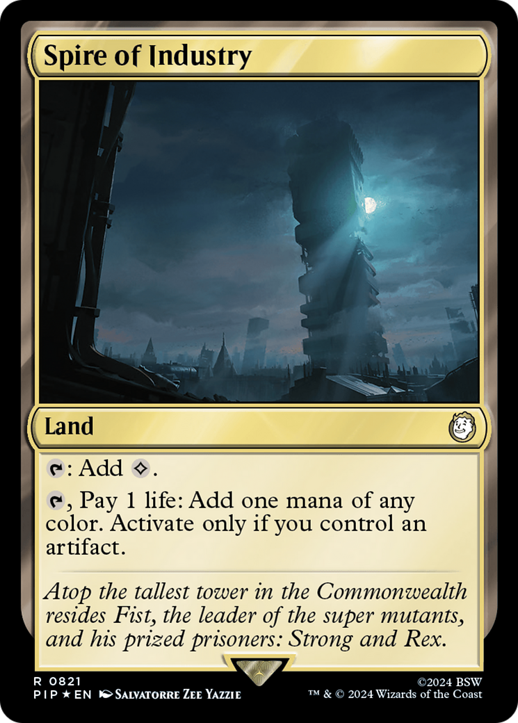 Spire of Industry (Surge Foil) [Fallout] MTG Single Magic: The Gathering | Red Claw Gaming