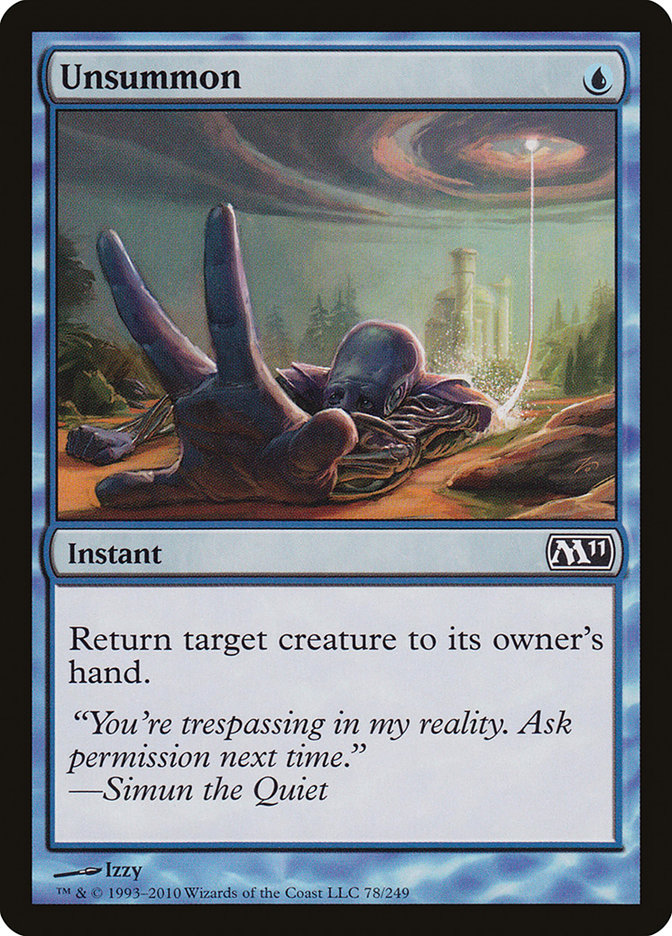 Unsummon [Magic 2011] MTG Single Magic: The Gathering | Red Claw Gaming
