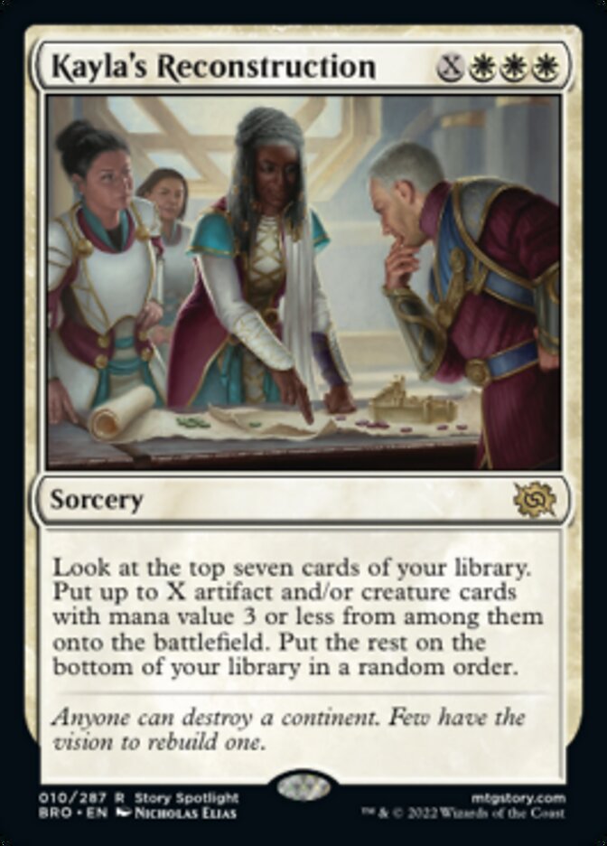 Kayla's Reconstruction [The Brothers' War] MTG Single Magic: The Gathering | Red Claw Gaming