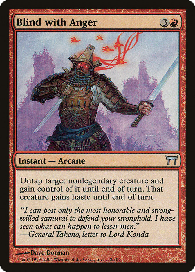 Blind with Anger [Champions of Kamigawa] MTG Single Magic: The Gathering | Red Claw Gaming