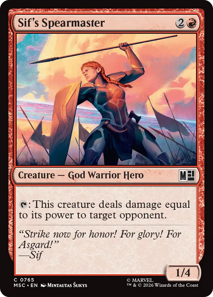 Sif's Spearmaster [Marvel Super Heroes Commander] | Red Claw Gaming