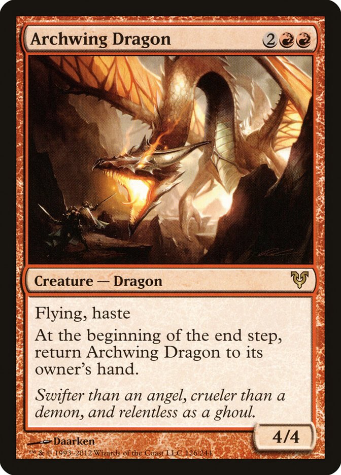 Archwing Dragon [Avacyn Restored] MTG Single Magic: The Gathering | Red Claw Gaming