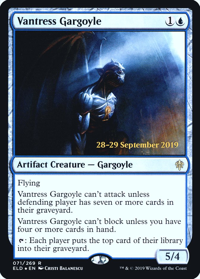 Vantress Gargoyle [Throne of Eldraine Prerelease Promos] MTG Single Magic: The Gathering | Red Claw Gaming