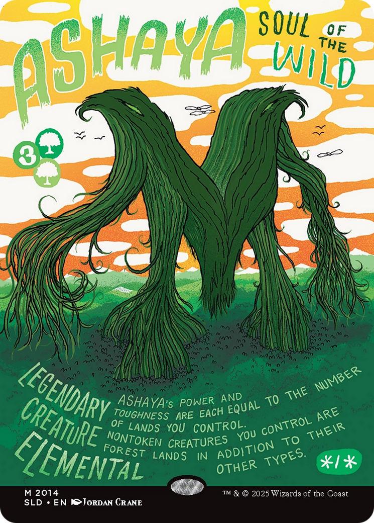 Ashaya, Soul of the Wild (Rainbow Foil) [Secret Lair Drop Series] MTG Single Magic: The Gathering | Red Claw Gaming