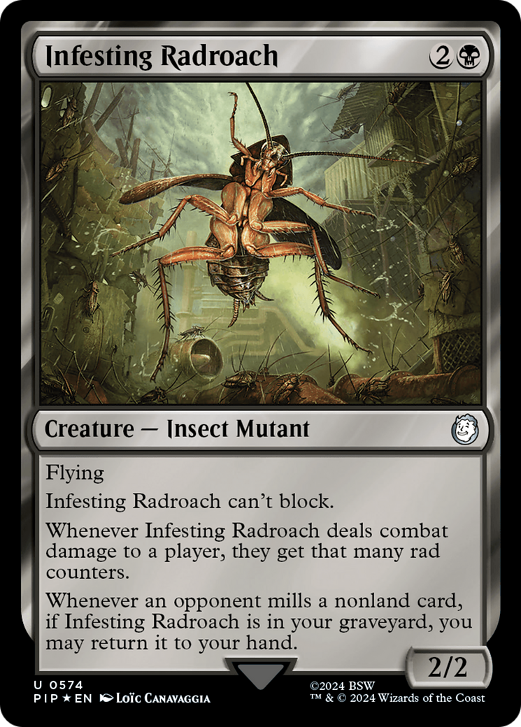 Infesting Radroach (Surge Foil) [Fallout] MTG Single Magic: The Gathering    | Red Claw Gaming