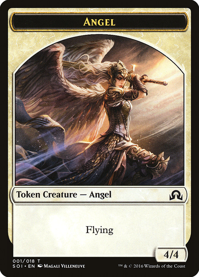 Angel Token [Shadows over Innistrad Tokens] MTG Single Magic: The Gathering | Red Claw Gaming