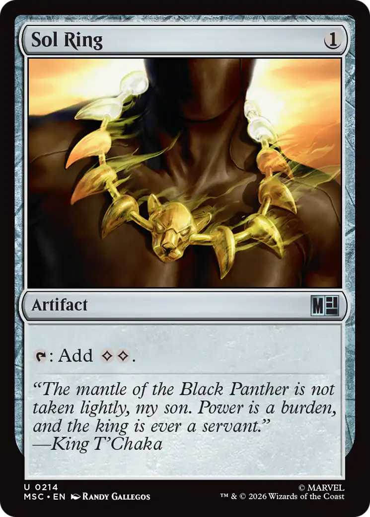 Sol Ring (0214) (Surge Foil) [Marvel Super Heroes Commander] | Red Claw Gaming