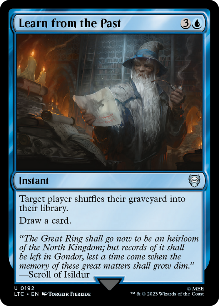 Learn from the Past [The Lord of the Rings: Tales of Middle-Earth Commander] MTG Single Magic: The Gathering | Red Claw Gaming