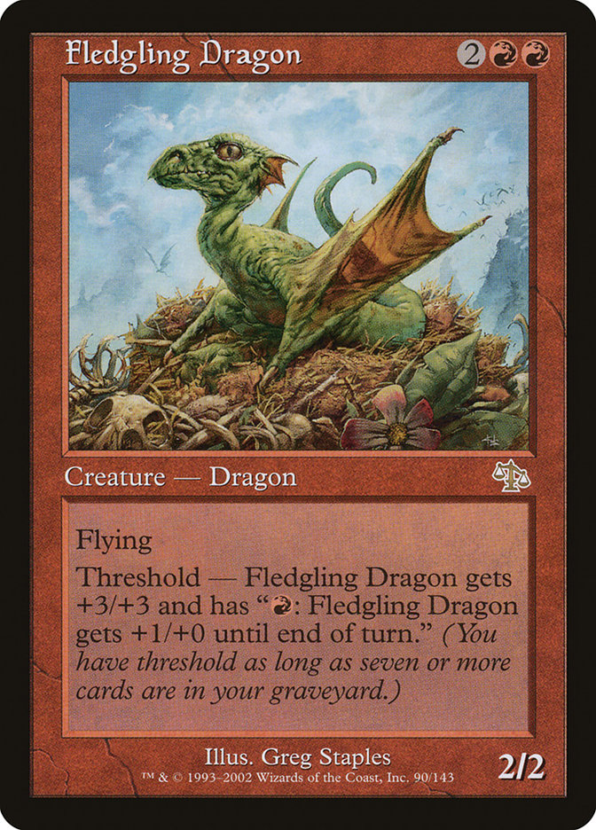Fledgling Dragon [Judgment] MTG Single Magic: The Gathering | Red Claw Gaming