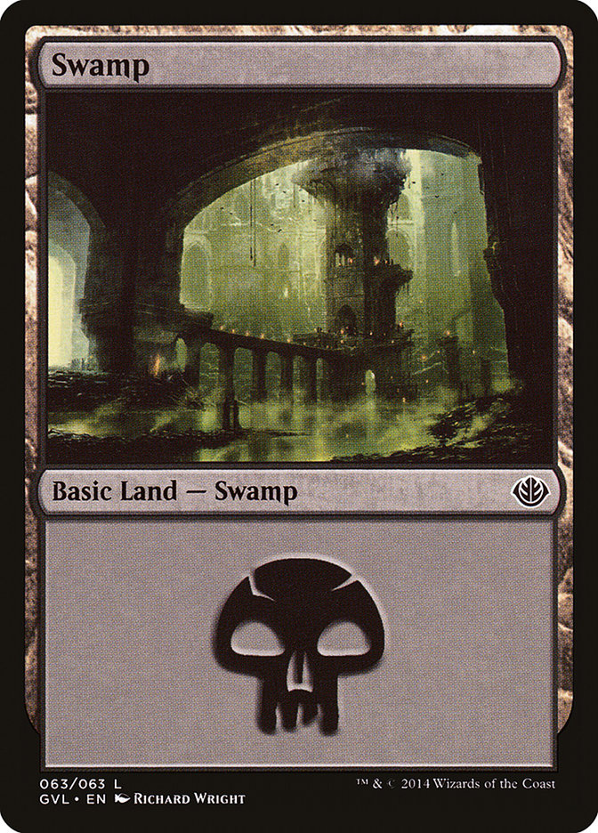 Swamp (63) (Garruk vs. Liliana) [Duel Decks Anthology] MTG Single Magic: The Gathering | Red Claw Gaming