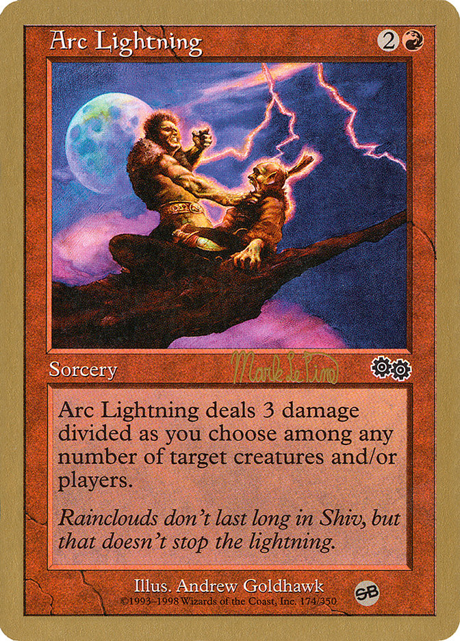 Arc Lightning (Mark Le Pine) (SB) [World Championship Decks 1999] MTG Single Magic: The Gathering | Red Claw Gaming