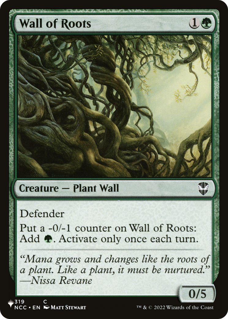 Wall of Roots [The List] MTG Single Magic: The Gathering | Red Claw Gaming