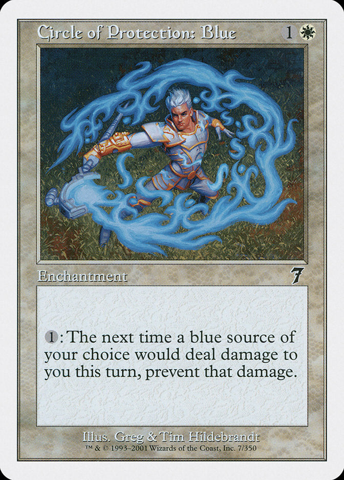 Circle of Protection: Blue [Seventh Edition] MTG Single Magic: The Gathering | Red Claw Gaming