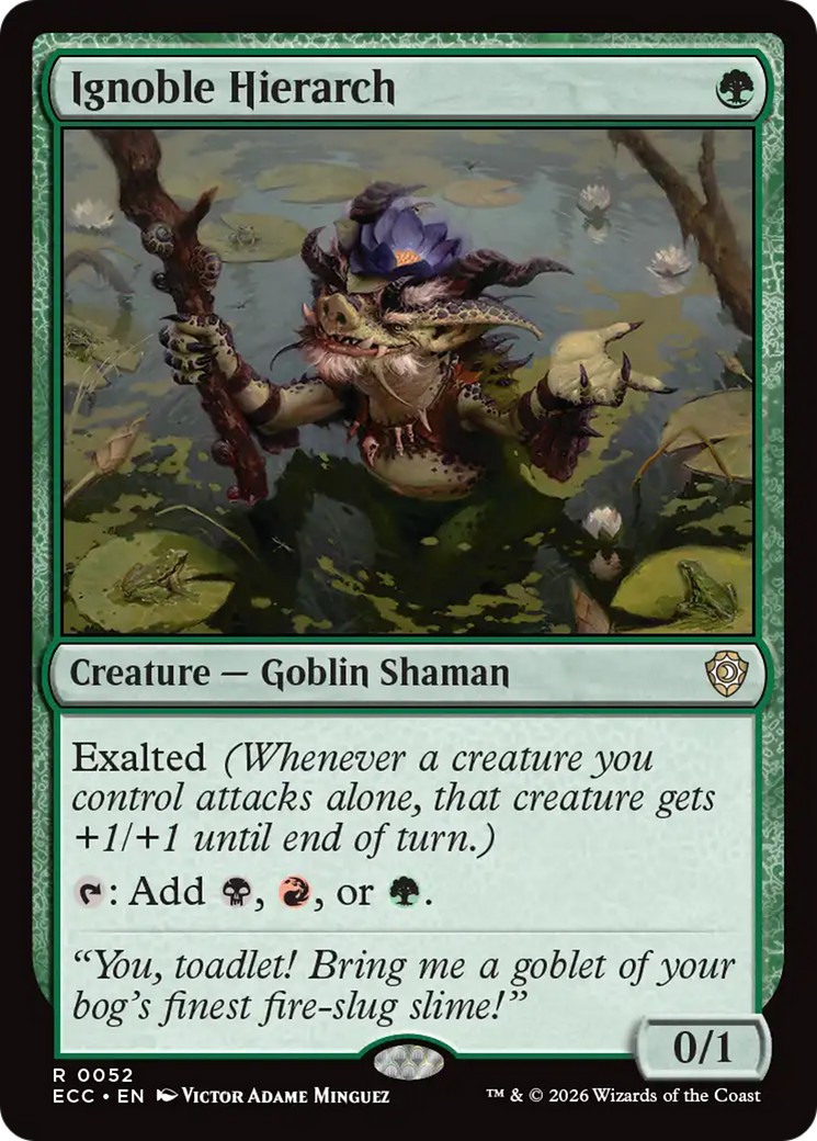 Ignoble Hierarch [Lorwyn Eclipsed Commander] MTG Single Magic: The Gathering | Red Claw Gaming