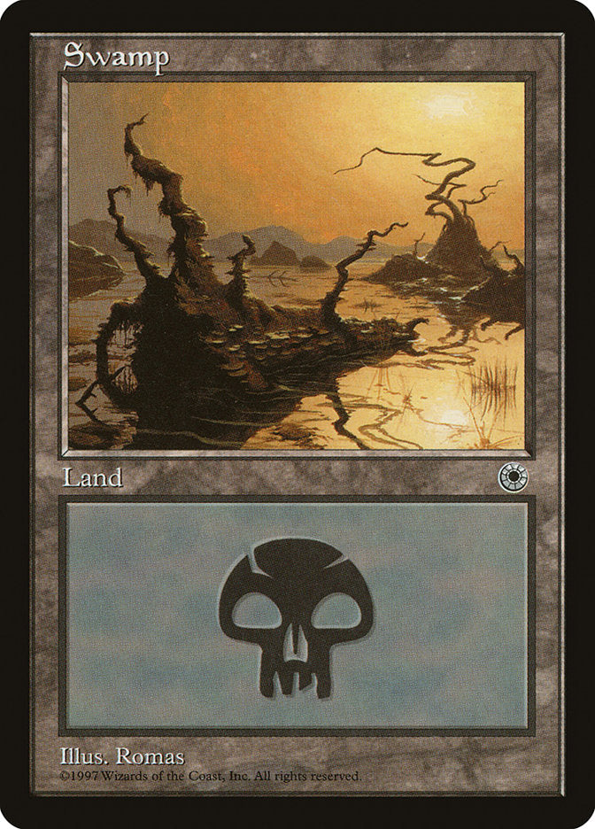 Swamp (Sun Top Right) [Portal] MTG Single Magic: The Gathering | Red Claw Gaming