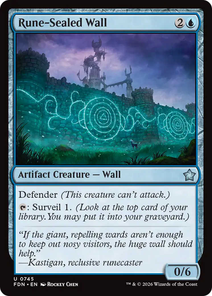 Rune-Sealed Wall (0745) [Foundations] | Red Claw Gaming