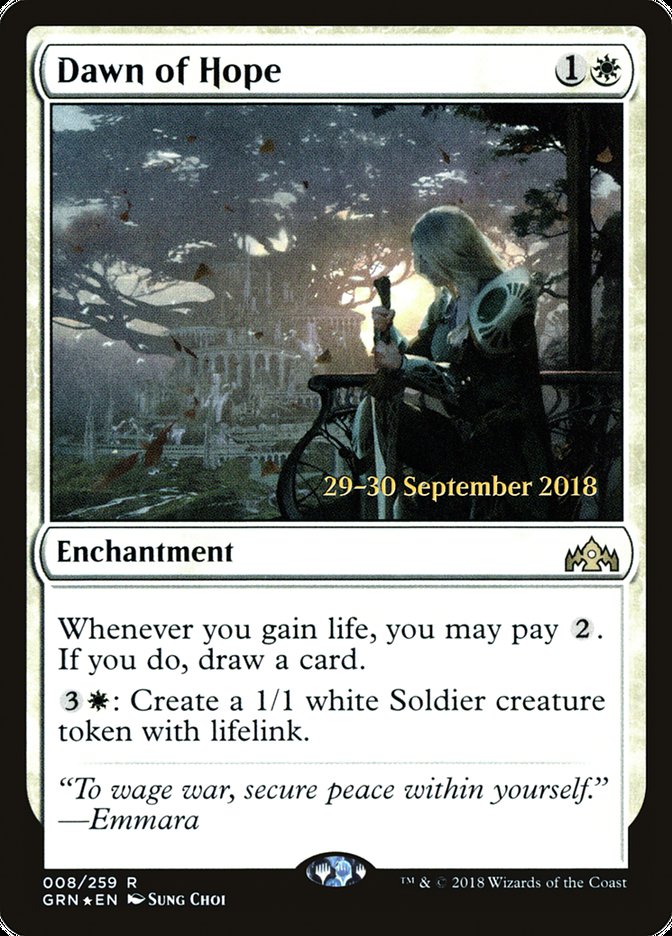 Dawn of Hope [Guilds of Ravnica Prerelease Promos] MTG Single Magic: The Gathering | Red Claw Gaming