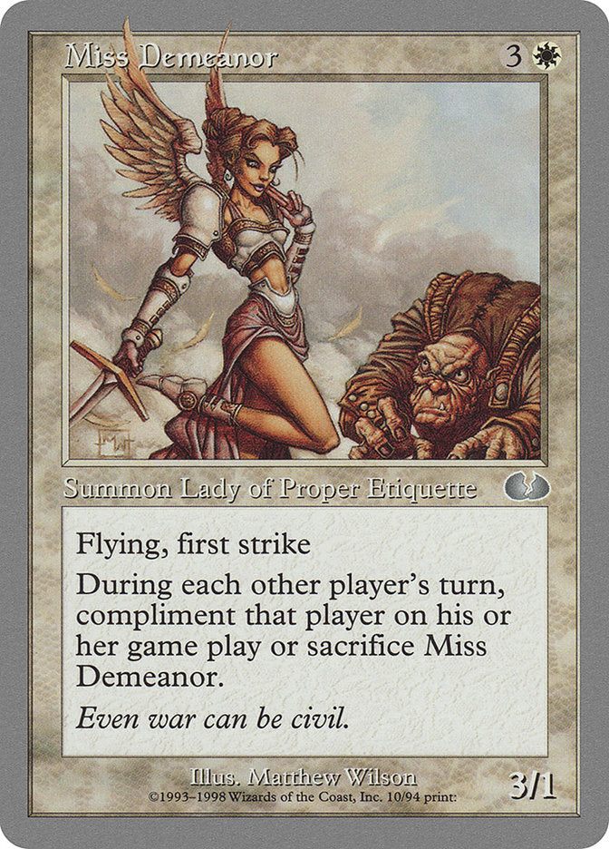 Miss Demeanor [Unglued] MTG Single Magic: The Gathering | Red Claw Gaming