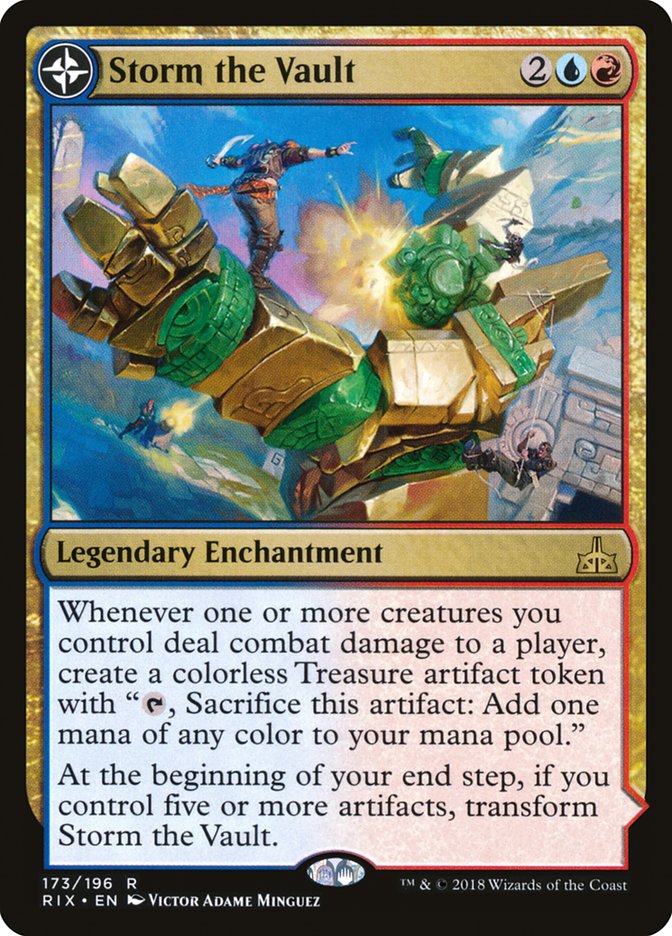 Storm the Vault // Vault of Catlacan [Rivals of Ixalan] MTG Single Magic: The Gathering | Red Claw Gaming