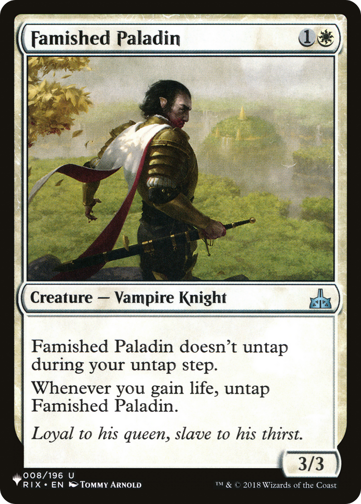 Famished Paladin [The List] MTG Single Magic: The Gathering | Red Claw Gaming
