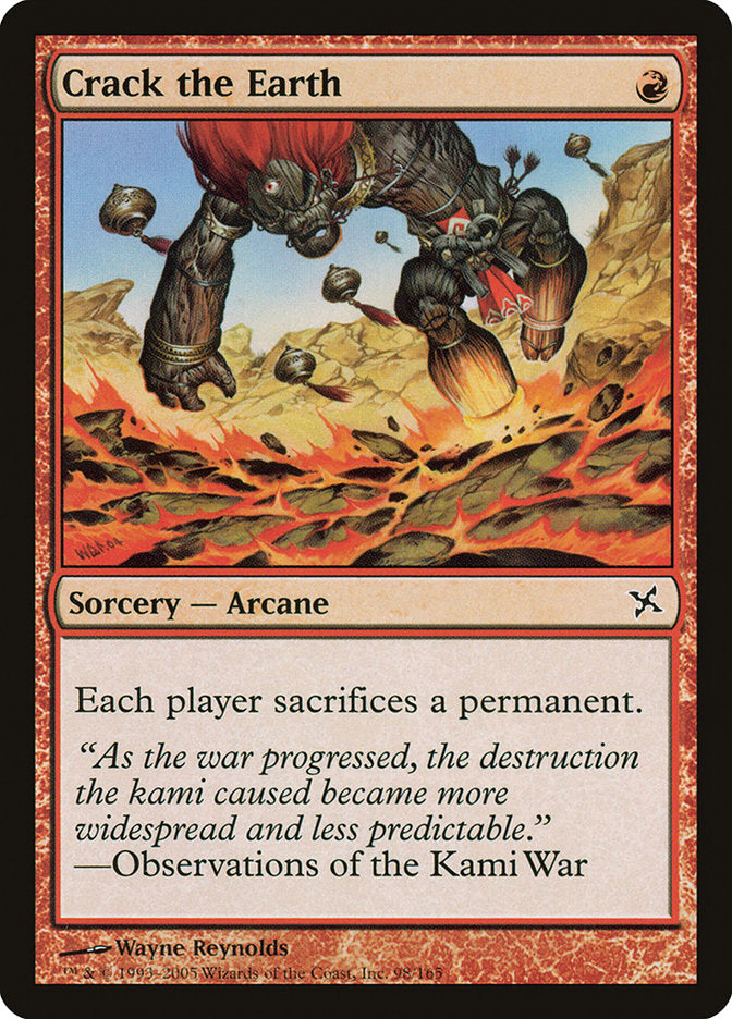 Crack the Earth [Betrayers of Kamigawa] MTG Single Magic: The Gathering | Red Claw Gaming