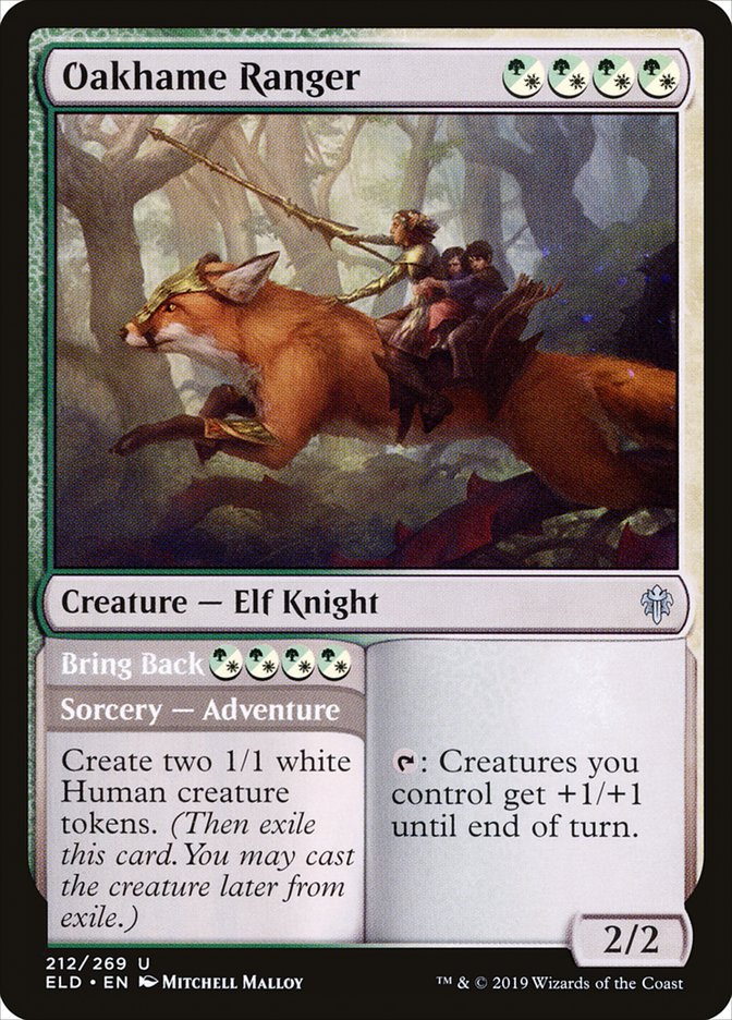 Oakhame Ranger // Bring Back [Throne of Eldraine] MTG Single Magic: The Gathering | Red Claw Gaming