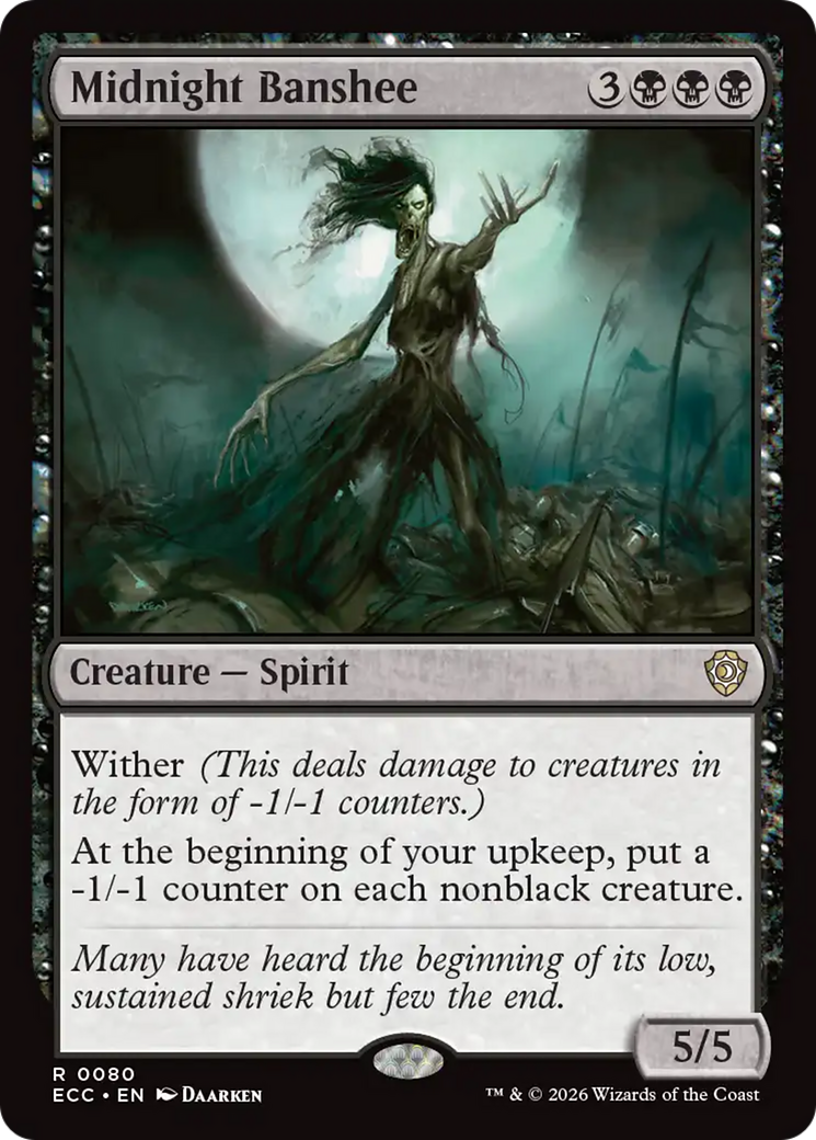 Midnight Banshee [Lorwyn Eclipsed Commander] MTG Single Magic: The Gathering | Red Claw Gaming