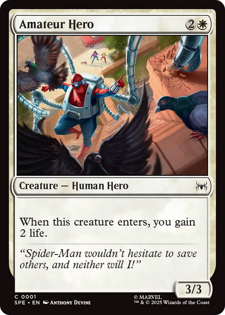 Amateur Hero [Marvel's Spider-Man: Eternal-Legal] MTG Single Magic: The Gathering | Red Claw Gaming