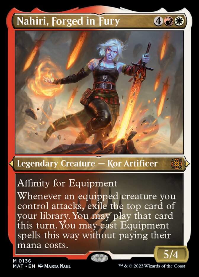 Nahiri, Forged in Fury (Foil Etched) [March of the Machine: The Aftermath] MTG Single Magic: The Gathering | Red Claw Gaming