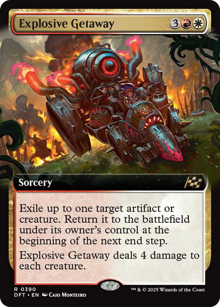 Explosive Getaway (Extended Art) [Aetherdrift] MTG Single Magic: The Gathering | Red Claw Gaming