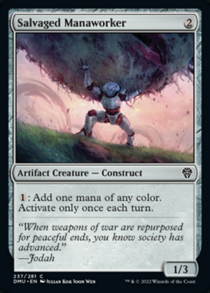 Salvaged Manaworker [Dominaria United] MTG Single Magic: The Gathering | Red Claw Gaming