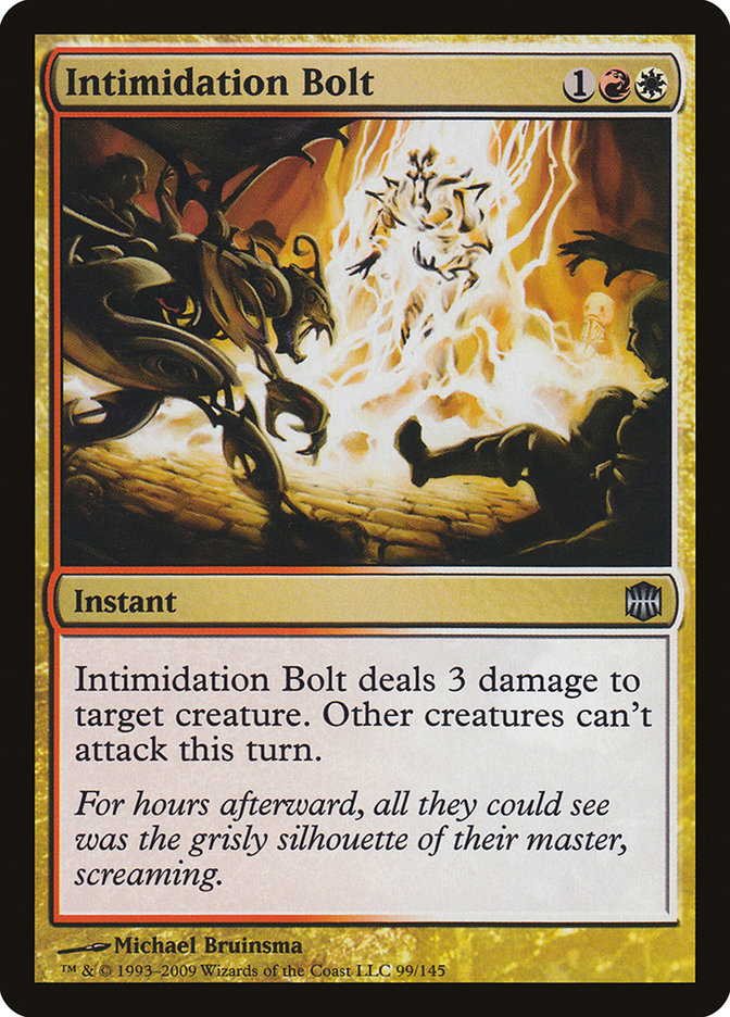 Intimidation Bolt [Alara Reborn] MTG Single Magic: The Gathering | Red Claw Gaming