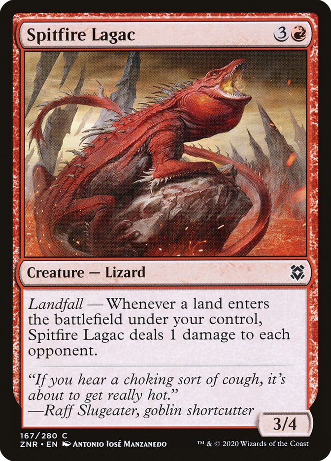Spitfire Lagac [Zendikar Rising] MTG Single Magic: The Gathering | Red Claw Gaming